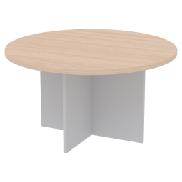 Журнальный стол СТК-14 цвет Серый+Дуб Молочный 80/80/43 см