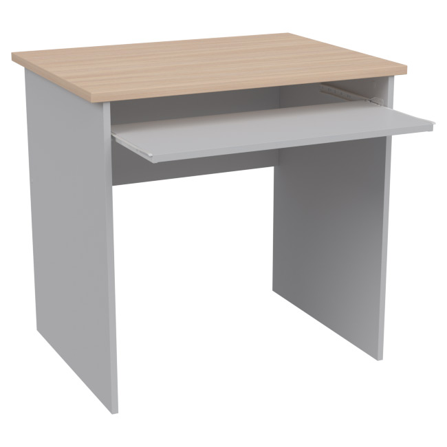 Компьютерный стол СК-27 цвет Серый+Дуб 80/60/76 см