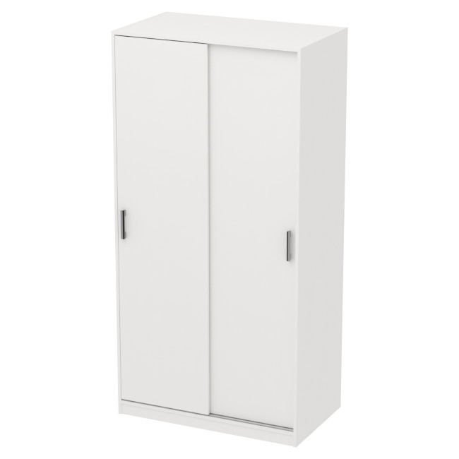 Шкаф для одежды ШК-2+С-17МВ цвет Белый 100/58/200 см