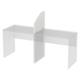 Перегородка для столов Э-59 цвет Белый 60/25-45 см
