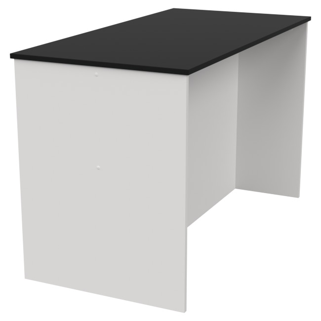Переговорный стол СТСЦ-3 цвет Белый+Черный 120/60/75,4 см