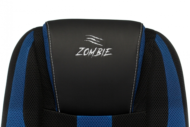 Кресло игровое Zombie 9 черный/синий