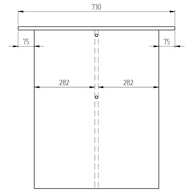 Переговорный стол  СТСЦ-4 цвет Дуб Крафт+Белый 120/73/75,4 см
