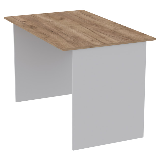 Офисный стол СТ-4 цвет Серый+Дуб Крафт 120/73/75,4 см