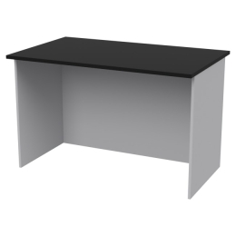 Офисный стол СТЦ-9 цвет Серый+Черный 120/73/76 см