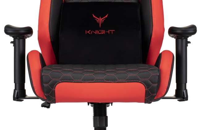 Кресло игровое Knight Neon черный/красный