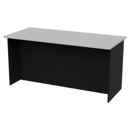 Переговорный стол СТСЦ-10 цвет Черный+Серый 160/73/76 см