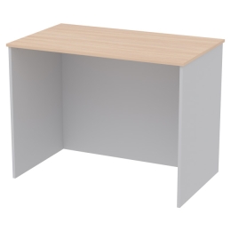 Офисный стол СТЦ-1 цвет Серый+Дуб Молочный 100/60/75,4 см