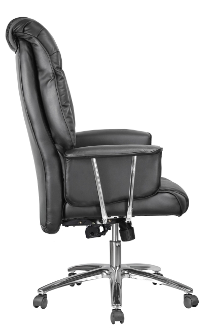 Кресло руководителя из кожи RIVA 9502 Черное
