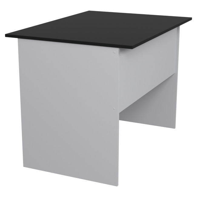 Стол для офиса СТ-2 цвет Серый + Черный 100/73/75,4 см