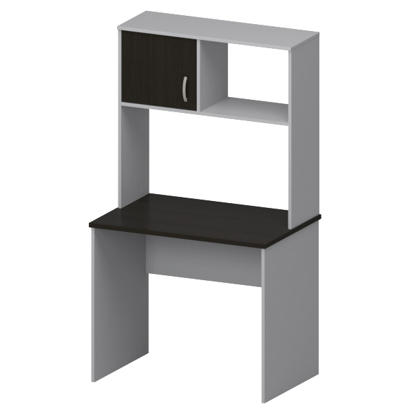 Компьютерный стол СК-6 Серый+Венге 90/60/163 см