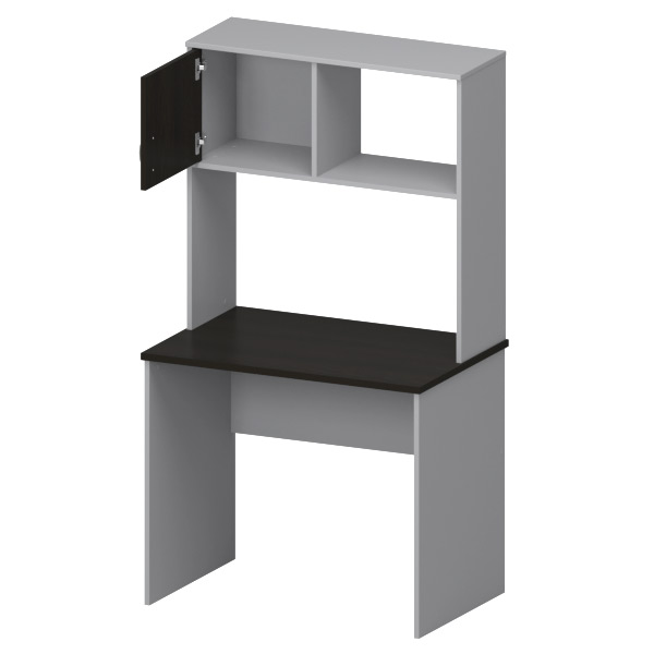 Компьютерный стол СК-6 Серый+Венге 90/60/163 см