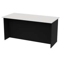 Переговорный стол СТСЦ-10 цвет Черный+Белый 160/73/76 см
