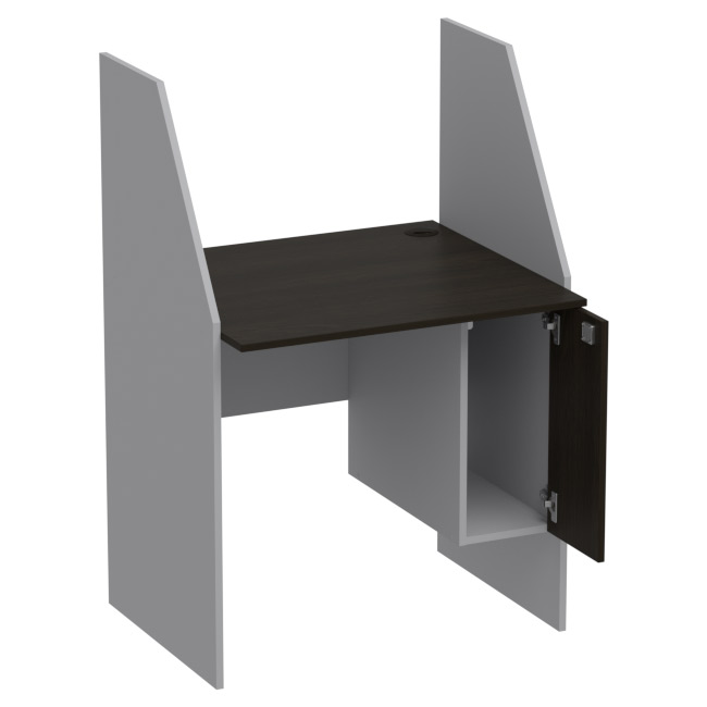 Компьютерный стол СК-18 цвет Серый+Венге 80/70/120 см