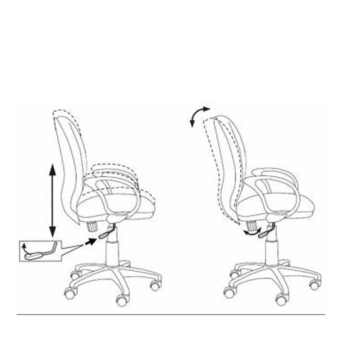 Офисное кресло эконом CH-687AXSN/#B