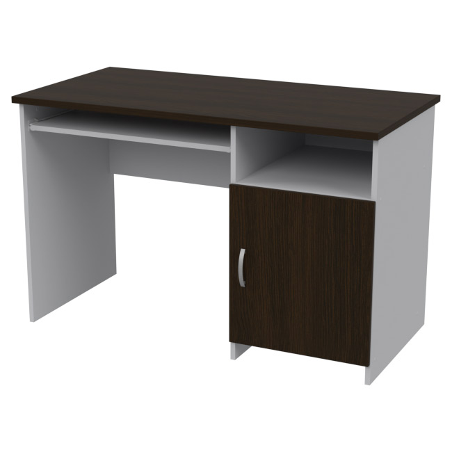 Компьютерный стол СК-21 цвет Серый+Венге 120/60/76 см