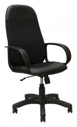 Компьютерное кресло КР33 ткань+экокожа черная