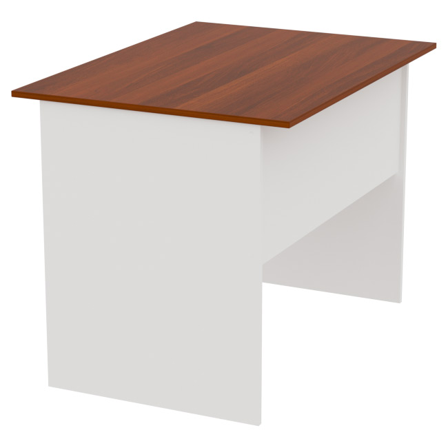 Офисный стол СТ-2 цвет Белый+Орех 100/73/75,4 см