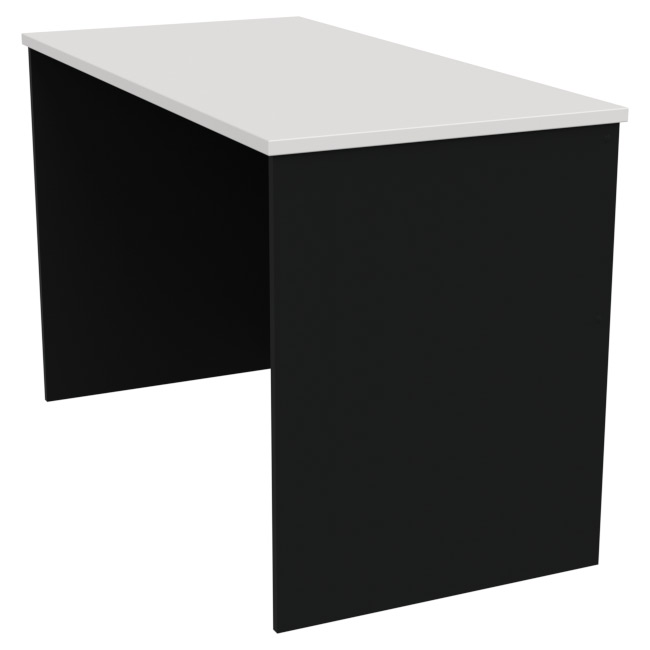 Стол узкий СТЦ-47 цвет Черный+Белый 120/60/76 см