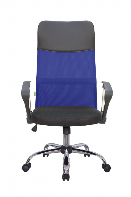 Кресло офисное RIVA 8074 Чёрный/Синий