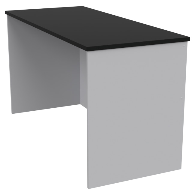 Офисный стол СТЦ-42 цвет Серый+Черный 140/60/76 см