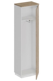 Шкаф для одежды узкий СИ 305 светлый Дуб Гладстоун-Белый