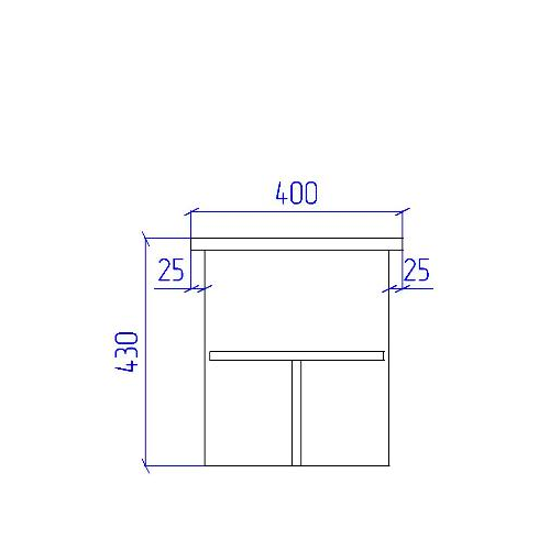 Журнальный стол СТК-17 цвет Серый+Венге 80/40/43 см