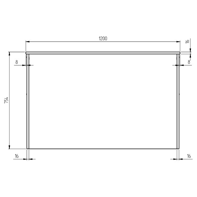 Переговорный стол СТСЦ-3 цвет Белый+Черный 120/60/75,4 см