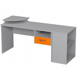 Комплект офисной мебели КП-16 цвет Серый+Оранж