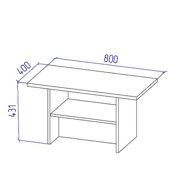 Журнальный стол СТК-17 цвет Дуб Сонома 80/40/43 см