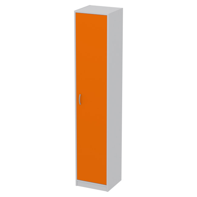 Офисный шкаф СБ-2/З цвет Серый+Оранж 40/37/200 см