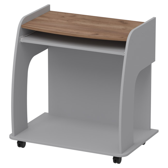 Компьютерный стол СК-20 цвет Серый+Крафт 80/52/80 см