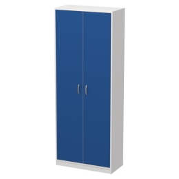 Офисный шкаф для одежды ШО-52 цвет Белый+Синий 77/37/200 см