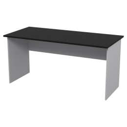 Офисный стол СТ-10 цвет Серый-Черный 160/73/76 см