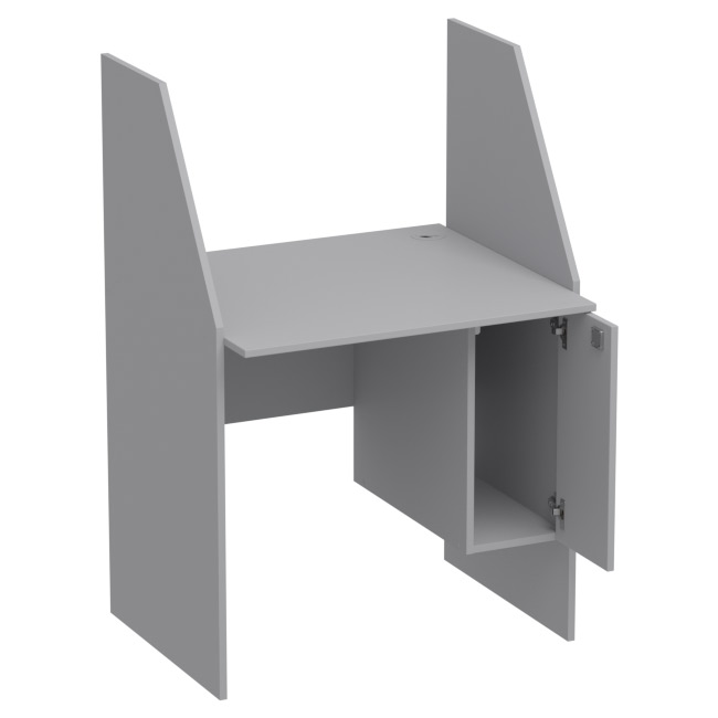 Компьютерный стол СК-18 цвет Серый 80/70/120 см