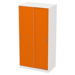 Шкаф для документов ШК-3 Цвет Белый+Оранж 100/58/200 см