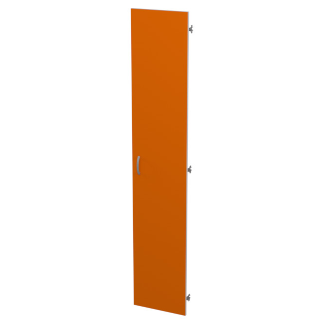 Дверь ДВ-1 цвет Оранж + Серый 36,5/1,6/190 см