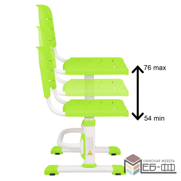 Парта трансформер со стулом Капризун A7-green