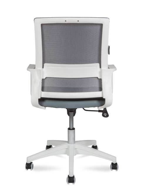 Офисное кресло эконом Бит LB белый+серый