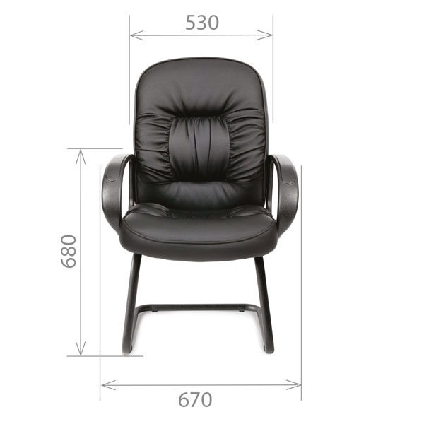 Кресло CHAIRMAN 416 V черный глянец