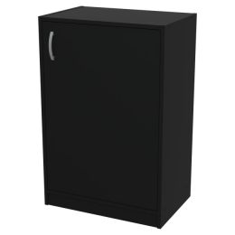 Шкаф для офиса СБ-38+ДВ-46 цвет Черный 56/37/85 см