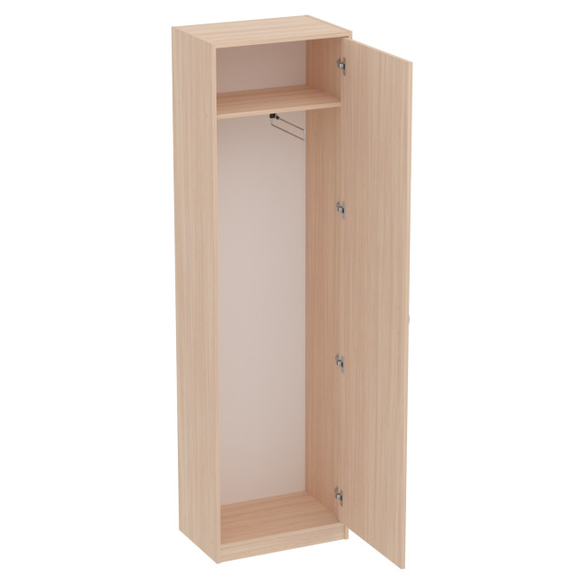 Офисный шкаф для одежды ШО-5 цвет Дуб Молочный 56/37/200 см