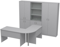 Комплекты офисной мебели цвет серый