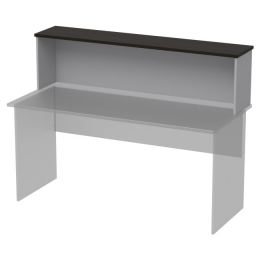 Надставка на стол Н-43 цвет Серый+Венге 160/32/42 см