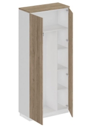 Шкаф для одежды с дополнением СИ 306 светлый Дуб Гладстоун-Белый