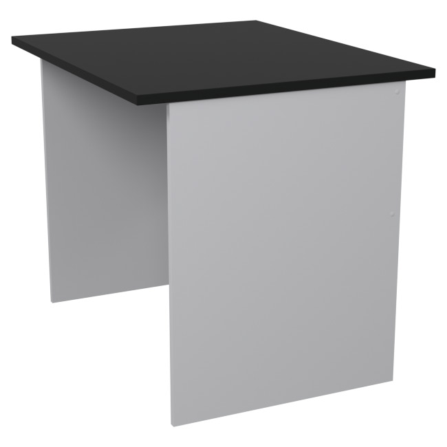 Офисный стол СТ-8 цвет Серый-Черный 90/73/76 см