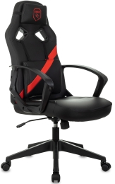 Кресло игровое Zombie 300 черный/красный