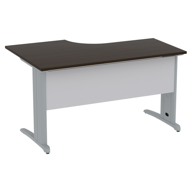 Стол на металлокаркасе СМ-Л Цвет Венге+Серый