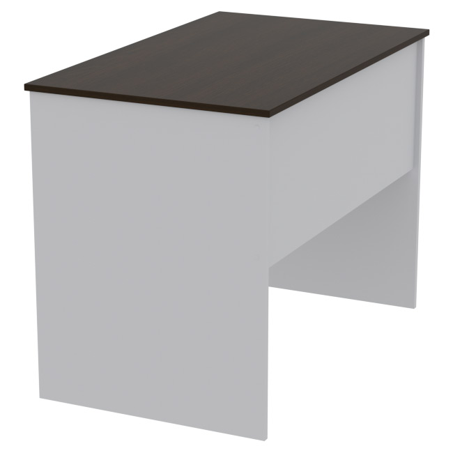 Офисный стол СТ-1 цвет Серый+Венге 100/60/75,4 см
