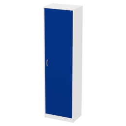 Шкаф для одежды ШО-5 цвет Белый+Синий 56/37/200 см